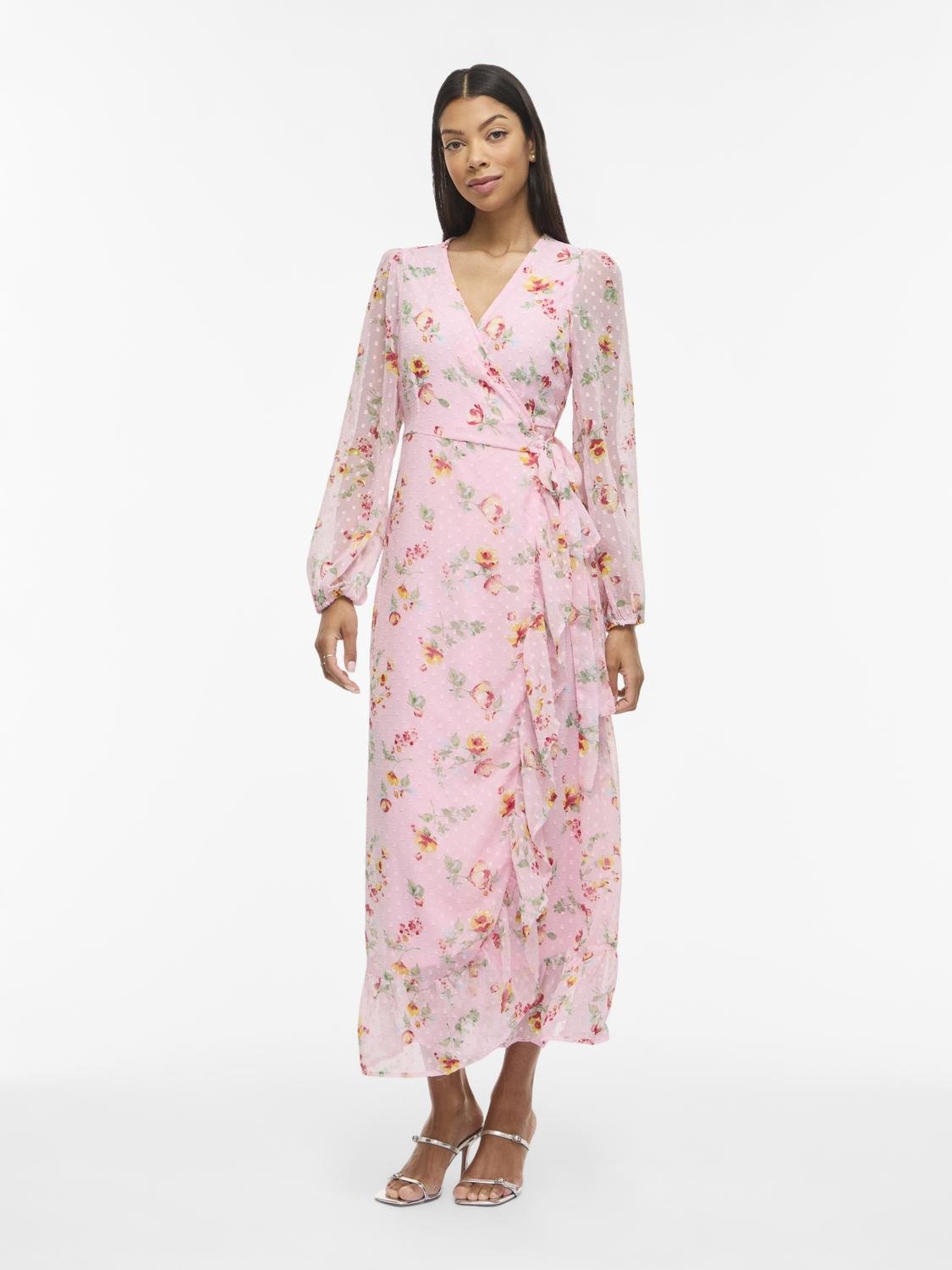VIEDEE Long Dress - Cherry Blossom - VERO MODA & VILA Bergvik